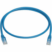 Tripp Lite series Cat6 Gigabit Snagless Molded UTP Ethernet Cable (RJ45 M/M), PoE, LSZH, Blue, 1 m - N201L-01M-BL