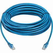 Tripp Lite series Cat6 Gigabit Snagless Molded UTP Ethernet Cable (RJ45 M/M), PoE, LSZH,Blue,15m - N201L-15M-BL
