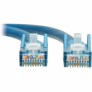 Tripp Lite series Cat6 Gigabit Snagless Molded UTP Ethernet Cable (RJ45 M/M), PoE, LSZH,Blue,15m - N201L-15M-BL