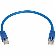 Tripp Lite by Eaton Cat8 40G Snagless SSTP Ethernet Cable (RJ45 M/M), PoE, Blue, 1 ft. (0.3 m) - N272-F01-BL