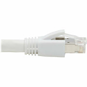 Tripp Lite series Cat8 40G Snagless SSTP Ethernet Cable (RJ45 M/M), PoE, White, 6 ft. (1.8 m) - N272-F06-WH