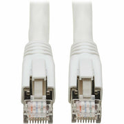 Tripp Lite series Cat8 40G Snagless SSTP Ethernet Cable (RJ45 M/M), PoE, White, 6 ft. (1.8 m) - N272-F06-WH