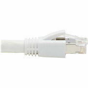 Tripp Lite by Eaton Cat8 40G Snagless SSTP Ethernet Cable (RJ45 M/M), PoE, White, 7 ft. (2.1 m) - N272-F07-WH