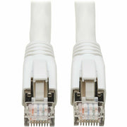 Tripp Lite series Cat8 40G Snagless SSTP Ethernet Cable (RJ45 M/M), PoE, White, 10 ft. (3.1 m) - N272-F10-WH