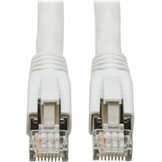 Tripp Lite by Eaton Cat8 40G Snagless SSTP Ethernet Cable (RJ45 M/M), PoE, White, 12 ft. (3.7 m) - N272-F12-WH