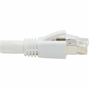 Tripp Lite by Eaton Cat8 40G Snagless SSTP Ethernet Cable (RJ45 M/M), PoE, White, 12 ft. (3.7 m) - N272-F12-WH