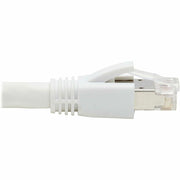 Tripp Lite series Cat8 40G Snagless SSTP Ethernet Cable (RJ45 M/M), PoE, White, 15 ft. (4.6 m) - N272-F15-WH