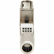 Tripp Lite by Eaton Cat8 STP Class 1 Field-Termination Plug, 568A/568B, TAA - N233-SHC8-1