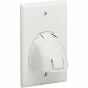 Tripp Lite by Eaton Single-Gang Up-or Down-Angle Bulk Cable Wall Plate, White, TAA