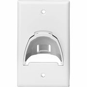 Tripp Lite by Eaton Single-Gang Up-or Down-Angle Bulk Cable Wall Plate, White, TAA - N042-BC1-WH