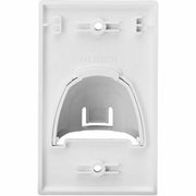 Tripp Lite by Eaton Single-Gang Up-or Down-Angle Bulk Cable Wall Plate, White, TAA - N042-BC1-WH