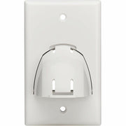 Tripp Lite by Eaton Single-Gang Up-or Down-Angle Bulk Cable Wall Plate, White, TAA - N042-BC1-WH