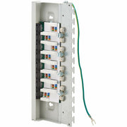 Tripp Lite by Eaton Cat6a STP Patch Panel, 8 Ports, DIN Rail or Wall Mount, TAA - N250-SH08-DIN6A