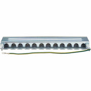 Tripp Lite by Eaton Cat6a STP Patch Panel, 12 Ports, DIN Rail or Wall Mount, TAA - N250-SH12-DIN6A