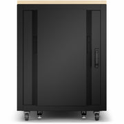 APC by Schneider Electric NetShelter Soundproof, 17U, Server Rack Enclosure, 120V, Maple - AR4017A