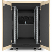 APC by Schneider Electric NetShelter Soundproof, 17U, Server Rack Enclosure, 120V, Maple - AR4017A