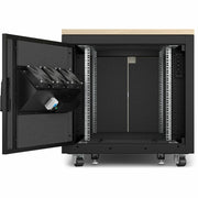 APC by Schneider Electric NetShelter Soundproof, 12U, Server Rack Enclosure, Maple - AR4012A