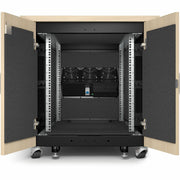 APC by Schneider Electric NetShelter Soundproof, 12U, Server Rack Enclosure, Maple - AR4012A