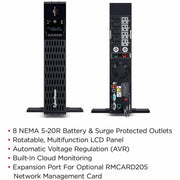 CyberPower Smart App Sinewave PR2200RTXL2UC 2200VA Rack/Tower UPS - PR2200RTXL2UC