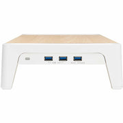 Tripp Lite by Eaton Monitor Riser for Desk - Wood Top, USB-A Charge and Data Ports - MR229USB