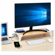 Tripp Lite by Eaton Monitor Riser for Desk - Wood Top, USB-A Charge and Data Ports - MR229USB