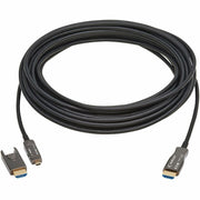 Tripp Lite series P568FM-10M-8K6 HDMI Fiber Active Optical Cable, M/M, Black, 10 m (33 ft.) - P568FM-10M-8K6