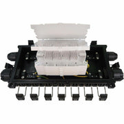 Tripp Lite by Eaton Fiber Splice Horizontal Enclosure 6 Splicing Trays 288 Fiber Capacity IP68 Rated - N600H-0288-6