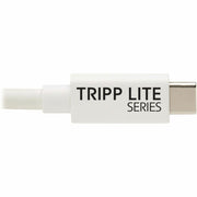 Tripp Lite by Eaton USB4 40Gbps Cable (M/M) - USB-C, 8K 60 Hz, 240W PD Charging, White, 1 m (3.3 ft) - U521-1P0M-WH