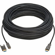 Tripp Lite series P568FM-30M-8K6 HDMI Fiber Active Optical Cable, M/M, Black, 30 m (98 ft.) - P568FM-30M-8K6