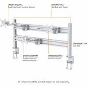 Tripp Lite series DMSW1332STAA Wall Mount for Display, Monitor, TV, Digital Signage Display, Flat Panel Display, HDTV - Silver - TAA Compliant - DMSW1332STAA