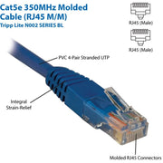 Tripp Lite Cat5e UTP Patch Cable - N002-001-BL