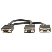 Tripp Lite 1ft VGA Monitor Y Splitter Cable HD15 M/2xF 1' - P516-001