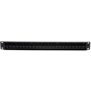 Tripp Lite 24-Port Cat5e Cat5 Feedthrough Patch Panel Rackmount 1URM RJ45 Ethernet TAA - N054-024