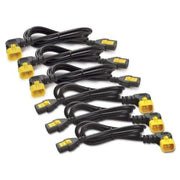 APC by Schneider Electric APC by Schneider Electric Power Cord Kit (6 EA), Locking, C13 to C14 (90 Degree), 1.2m - AP8704R-WW - Jumper Cord