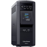 CyberPower CyberPower CP1000PFCLCD UPS 1000VA 600W PFC compatible Pure sine wave - CP1000PFCLCD - Line-interactive UPS, 120 V AC, Mini-tower, Sine Wave, 120 V AC, NEMA 5-15P, PFC Sinewave UPS, 9 Minute, 3 Minute, 1 kVA/600 W