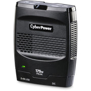 CyberPower CyberPower CPS175PSU 175W Power Inverter - Black - CPS175PSU - Power Inverter, 12 V DC, 2 x AC Out,1 x USB, 5 V DC,120 V AC, EmPower,Cigarette Lighter Adapter