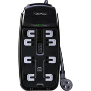 CyberPower CyberPower CSP806T Professional 8-Outlets Surge Suppressor 6FT Cord and TE - Plain Brown Boxes - CSP806T - Surge Suppressor/Protector, 125 V AC, 8 x NEMA 5-15R, 125 V AC, Professional Surge