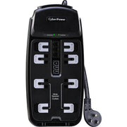 CyberPower CyberPower CSP806T Professional 8-Outlets Surge Suppressor 6FT Cord and TE - Plain Brown Boxes - CSP806T - Surge Suppressor/Protector, 125 V AC, 8 x NEMA 5-15R, 125 V AC, Professional Surge