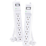 CyberPower CyberPower MP1082SS Essential 6 - Outlet Surge with 500 J - MP1082SS - Surge Suppressor/Protector, 6 x NEMA 5-15R, Essential Surge