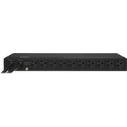 CyberPower CyberPower PDU20MT10AT Metered ATS PDU 120V 20A 1U 10-Outlets (2) L5-20P - PDU20MT10AT - PDU, 120 V AC, 1U, NEMA L5-20P, Metered ATS PDU