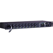 CyberPower CyberPower PDU81002 8-Outlet PDU - PDU81002 - PDU, 120 V AC, 1U, NEMA 5-20P, Switched Metered-by-Outlet PDU