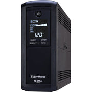 CyberPower CyberPower UPS Systems CP1350AVRLCD Intelligent LCD -  Capacity: 1350 VA / 815 W - CP1350AVRLCD - Line-interactive UPS, 120 V AC, Mini-tower, Simulated Sine Wave, 120 V AC, NEMA 5-15P, Intelligent LCD UPS, 14 Minute, 4 Minute, 1.35 kVA/815 W