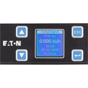 Eaton Eaton Metered Input rack PDU, 1U, 5-20P input, 1.92 kW max, 120V, 16A, 10 ft cord, Single-phase, Outlets: (12) 5-20R - EMIT01-10 - PDU, 120 V AC, 1U, 120 V AC, NEMA L5-20P, ePDU Metered