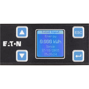 Eaton Eaton Metered Input rack PDU, 1U, 5-20P input, 1.92 kW max, 120V, 16A, 10 ft cord, Single-phase, Outlets: (12) 5-20R - EMIT01-10 - PDU, 120 V AC, 1U, 120 V AC, NEMA L5-20P, ePDU Metered