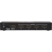 Tripp Lite Tripp Lite 4-Port HDMI Splitter - UHD 4K, International Plug Adapters - B118-004-UHDINT - Signal Splitter, 120 V AC,230 V AC,5 V DC