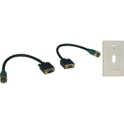Tripp Lite Tripp Lite Easy Pull Type-A VGA Connector Kit RGB with Faceplate M/F - EZA-VGAX-2 - Hardware Connectivity Kit