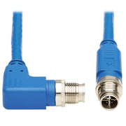 Tripp Lite Tripp Lite NM12-603-02M-BL M12 X-Code Cat6 Ethernet Cable, M/M, Blue, 2 m (6.6 ft.) - NM12-603-02M-BL - Network Cable