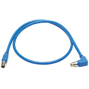 Tripp Lite Tripp Lite NM12-6A3-01M-BL M12 X-Code Cat6a 10G Ethernet Cable, M/M, Blue, 1 m (3.3 ft.) - NM12-6A3-01M-BL - Network Cable