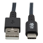 Tripp Lite Tripp Lite U038-010-GY-MAX Heavy-Duty USB-A to USB-C Cable (M/M), Gray, 10 ft. (3 m) - U038-010-GY-MAX - Data Transfer Cable