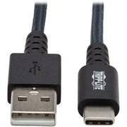 Tripp Lite Tripp Lite U038-010-GY-MAX Heavy-Duty USB-A to USB-C Cable (M/M), Gray, 10 ft. (3 m) - U038-010-GY-MAX - Data Transfer Cable